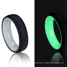 Glowing Ring in The Dark Carbon Fiber Rings for Men